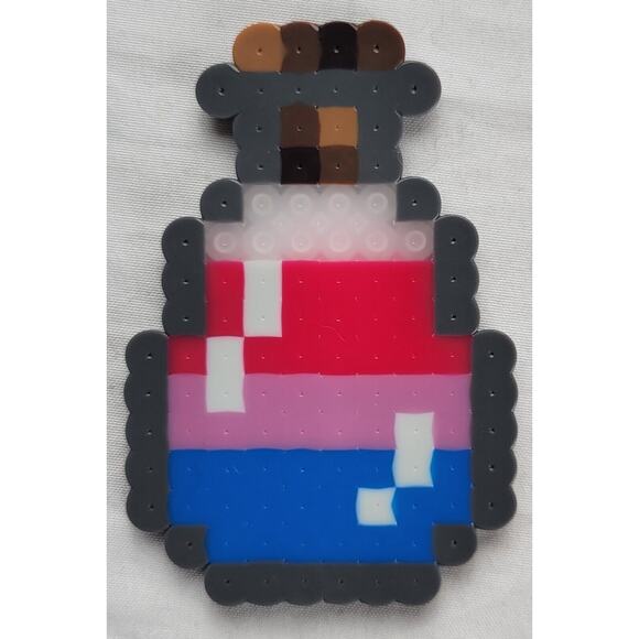 Bisexual LGBT Potion Perler Pixel Art - Picture 1 of 2